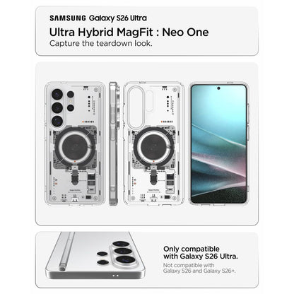 Husa MagSafe za Samsung Galaxy S26 Ultra S948, Spigen, Ultra Hybrid Neo One, Transparentna ACS11206