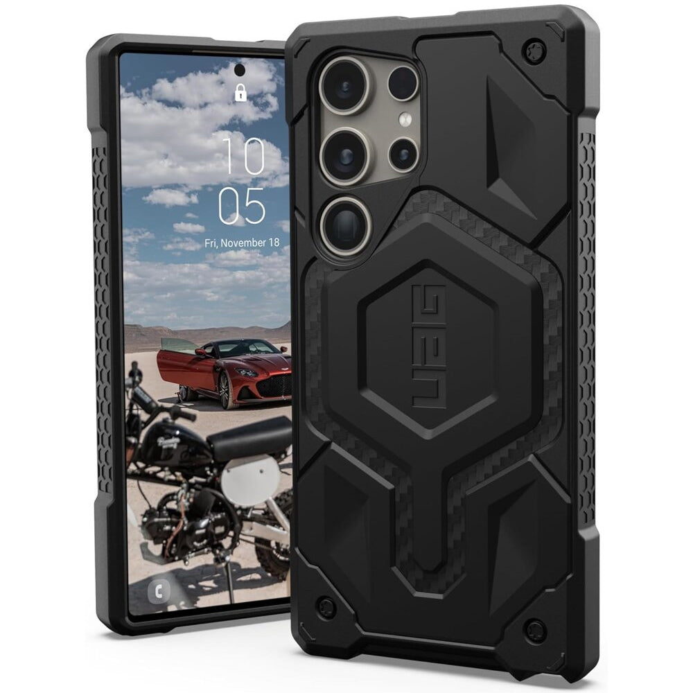 MagSafe maska za Samsung Galaxy S26 Ultra S948, Urban Armor Gear, Monarch Pro Carbon, crna