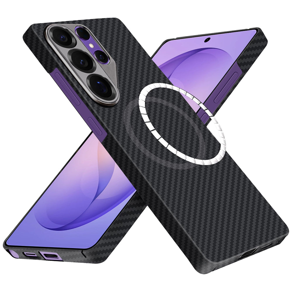 Futrola MagSafe za Samsung Galaxy S26 Ultra, Techsuit, Aramid Fiber, Crna