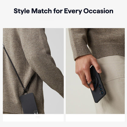 Futrola MagSafe za Samsung Galaxy S26 Ultra, Techsuit, Aramid Fiber, Crna