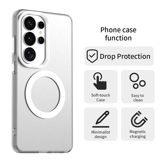 Futrola MagSafe za Samsung Galaxy S26 Ultra, Techsuit, CandyCase, Bela