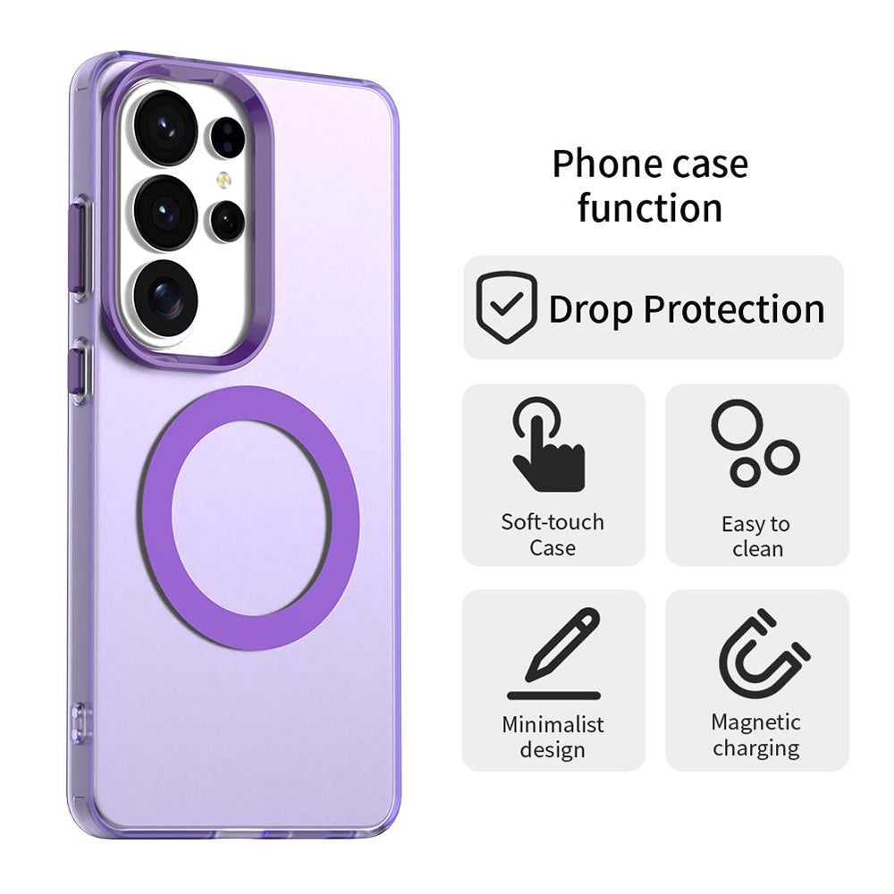 Futrola MagSafe za Samsung Galaxy S26 Ultra S948, Techsuit, CandyCase, Ljubičasta