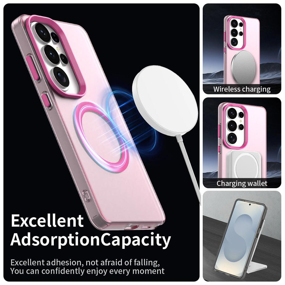 Futrola MagSafe za Samsung Galaxy S26 Ultra S948, Techsuit, CandyCase, Roze