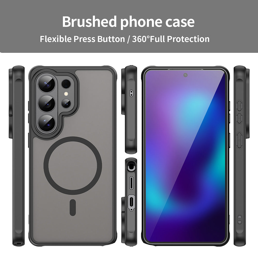 Futrola MagSafe za Samsung Galaxy S26 Ultra, Techsuit, HaloFrost II, Crna