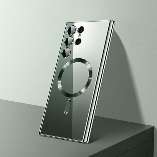 Futrola MagSafe za Samsung Galaxy S26 Ultra, Techsuit, Luxury Crystal, Roza