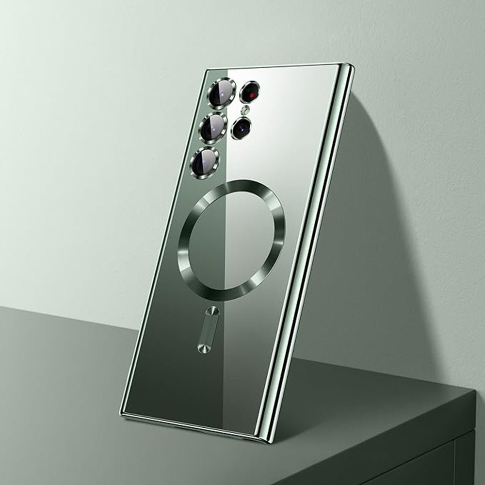 Futrola MagSafe za Samsung Galaxy S26 Ultra, Techsuit, Luxury Crystal, Roze