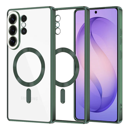 Futrola MagSafe za Samsung Galaxy S26 Ultra S948, Techsuit, Luxury Crystal, Tamno Zelena