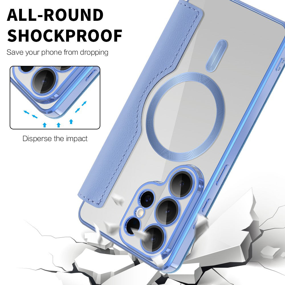 Futrola MagSafe za Samsung Galaxy S26 Ultra, Techsuit, SmartMag Book, Plava