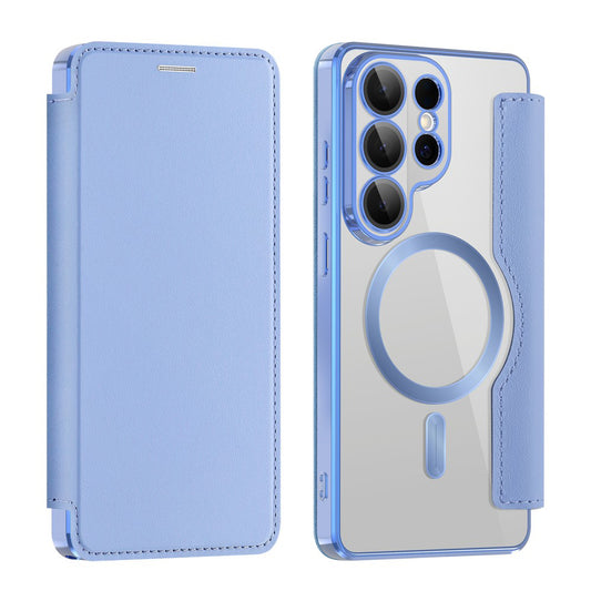 Futrola MagSafe za Samsung Galaxy S26 Ultra, Techsuit, SmartMag Book, Plava