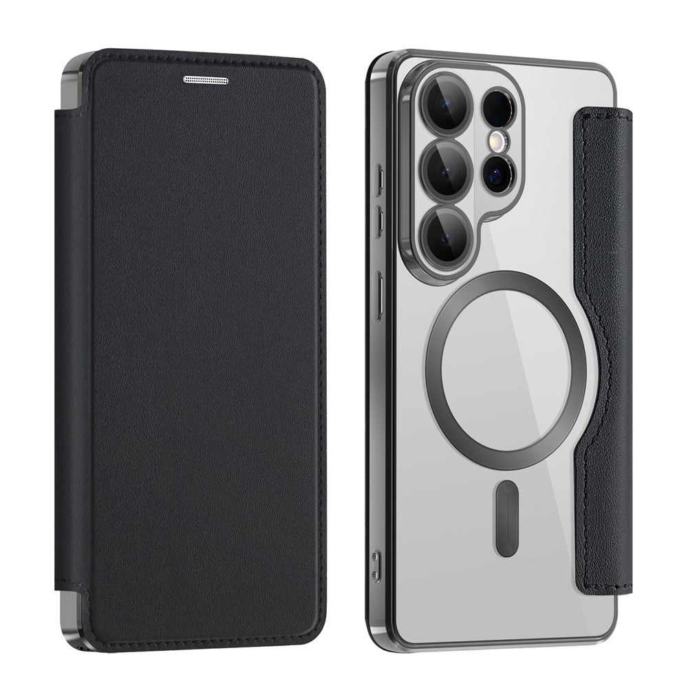 Futrola MagSafe za Samsung Galaxy S26 Ultra, Techsuit, SmartMag Book, Crna