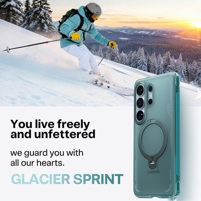 Futrola MagSafe za Samsung Galaxy S26 Ultra, Torras, Ostand Spin Air, Zelena