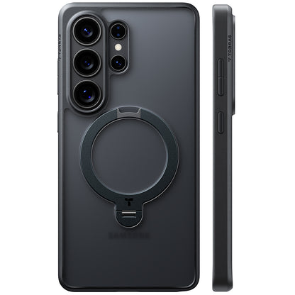 Husa MagSafe za Samsung Galaxy S26 Ultra, Torras, Ostand Spin, Crna