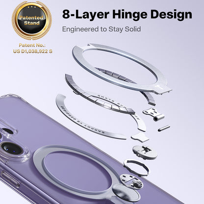 Futrola MagSafe za Samsung Galaxy S26 Ultra, Torras, Ostand Spin, Transparentna