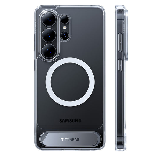 Futrola MagSafe za Samsung Galaxy S26 Ultra, Torras, Pstand, Transparentna