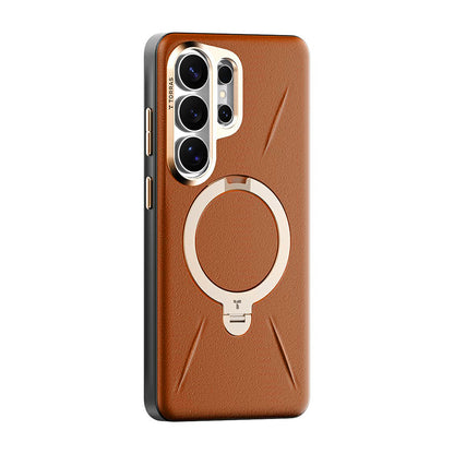 MagSafe futrola za Samsung Galaxy S26 Ultra S948, Torras, QPRO Leather, Braon