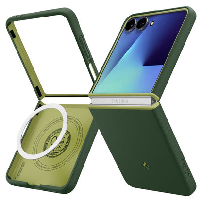 Husa MagSafe za Samsung Galaxy Z Flip7 F766, Spigen, Caseology Nano Pop, Zelena ACS11159