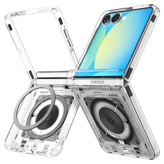 Futrola MagSafe za Samsung Galaxy Z Flip7 F766, Spigen, Ultra Hybrid Pro Neo One, Transparentna ACS09560