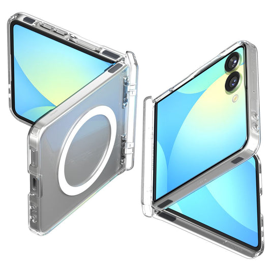 Futrola MagSafe za Samsung Galaxy Z Flip7 F766, Spigen, Ultra Hybrid Pro, Transparentna ACS09559
