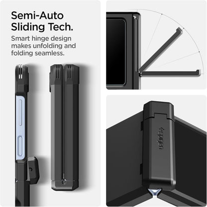 Futrola MagSafe za Samsung Galaxy Z Flip7 FE F761 / Z Flip6 F741, Spigen, Tough Armor Pro, Crna ACS09807