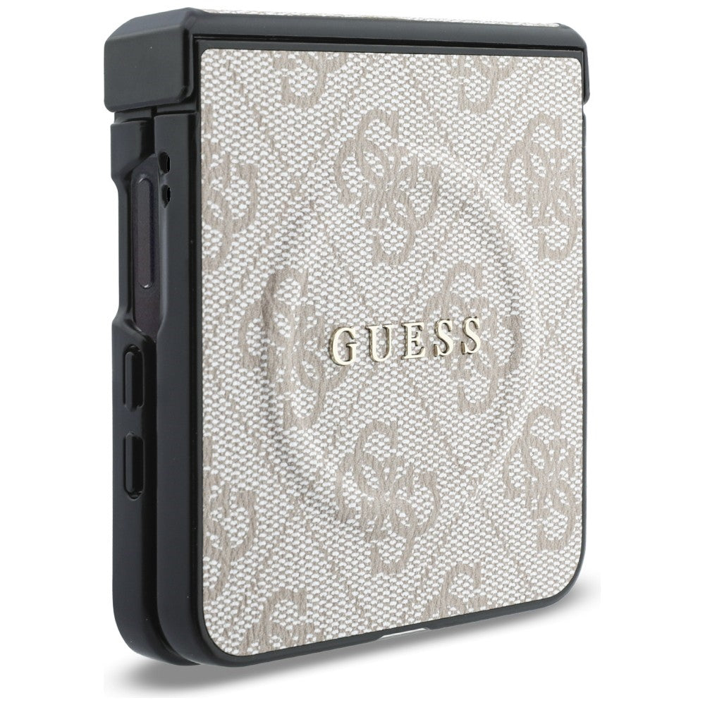 MagSafe futrola za Samsung Galaxy Z Flip8 F776, Guess, 4G Leather Classic, Roze
