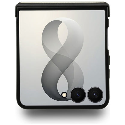 MagSafe futrola za Samsung Galaxy Z Flip8 F776, Guess, Ring Stand Grained Classic Logo, Bež