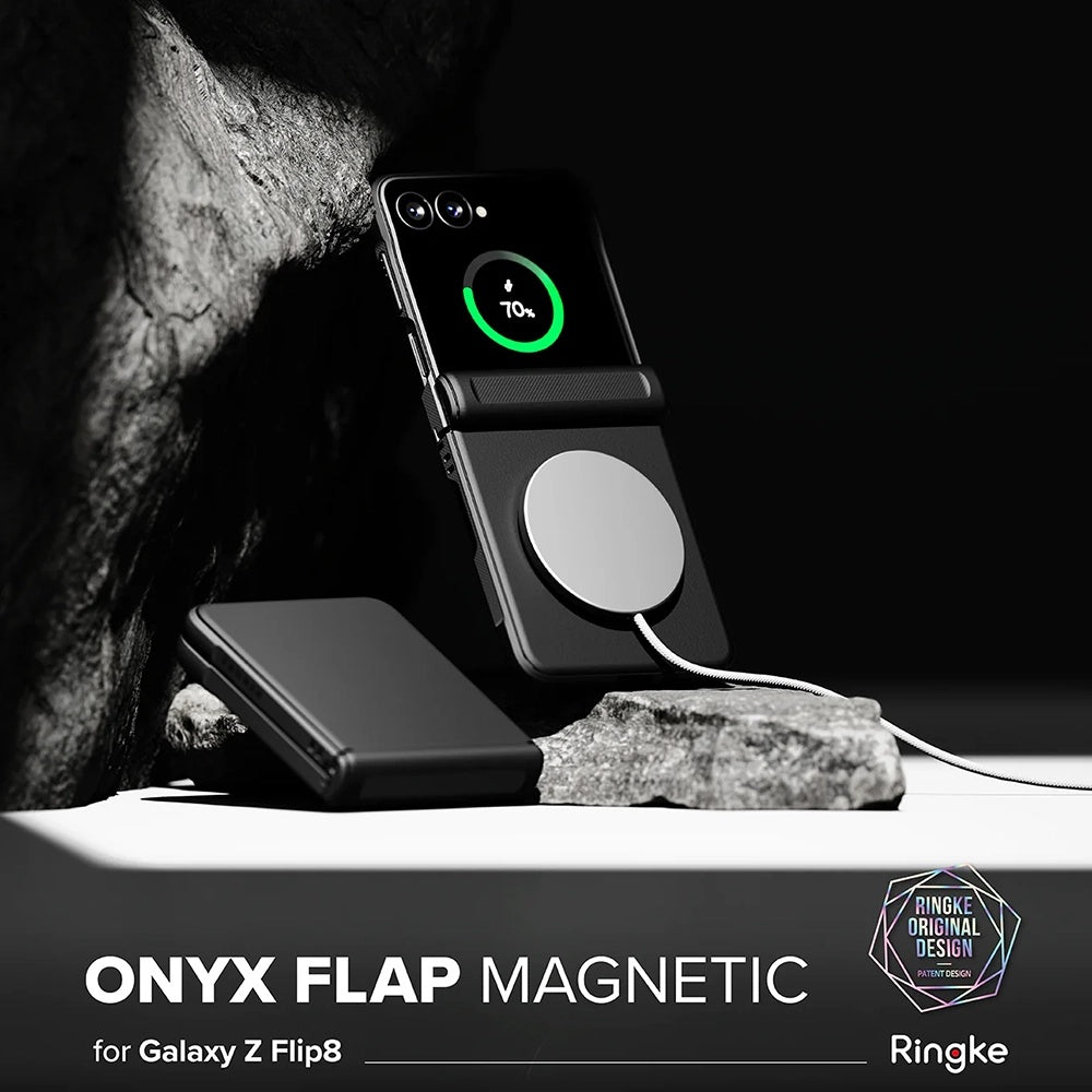 MagSafe futrola za Samsung Galaxy Z Flip8 F776, Ringke, Onyx Flap, Crna