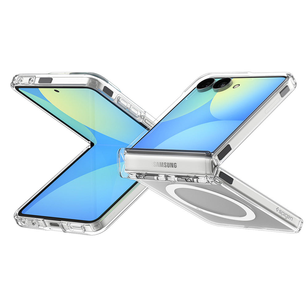 MagSafe futrola za Samsung Galaxy Z Flip8 F776, Spigen, Ultra Hybrid Pro, Providna Bela ACS11524