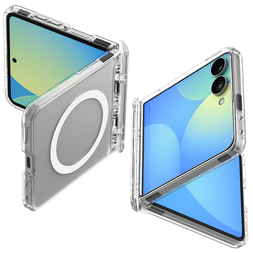 MagSafe futrola za Samsung Galaxy Z Flip8 F776, Spigen, Ultra Hybrid Pro, Providna Bela ACS11524