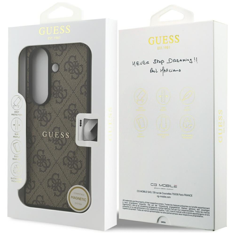 Futrola MagSafe za Samsung Galaxy Z Fold7 F966, Guess, 4G Classic, Braon