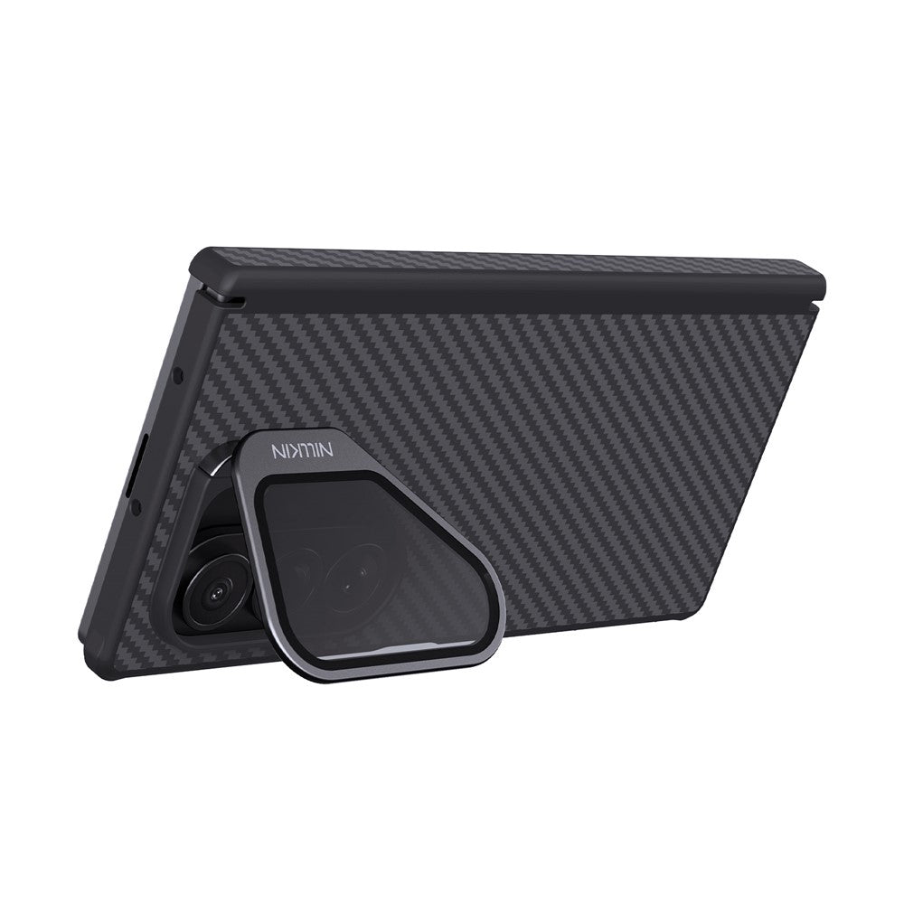 MagSafe futrola za Samsung Galaxy Z Fold7 F966, Nillkin, CarboProp sa providnim crnim poklopcem za objektiv, Crna