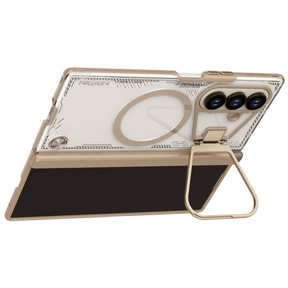 MagSafe futrola za Samsung Galaxy Z Fold7 F966, Nillkin, Iceblade Prop sa izrezom za kameru, Braon