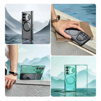 MagSafe futrola za Samsung Galaxy Z Fold7 F966, Nillkin, Iceblade Prop sa izrezom za kameru, Braon