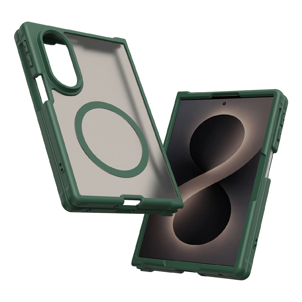 MagSafe futrola za Samsung Galaxy Z Fold8 F971, Techsuit, HaloFrost II, Zelena