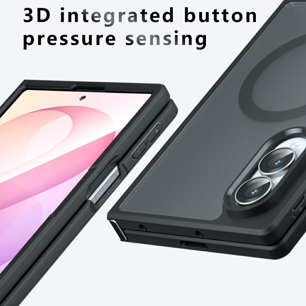 MagSafe futrola za Samsung Galaxy Z Fold8 F971, Techsuit, PureFrost, Crna Satenska