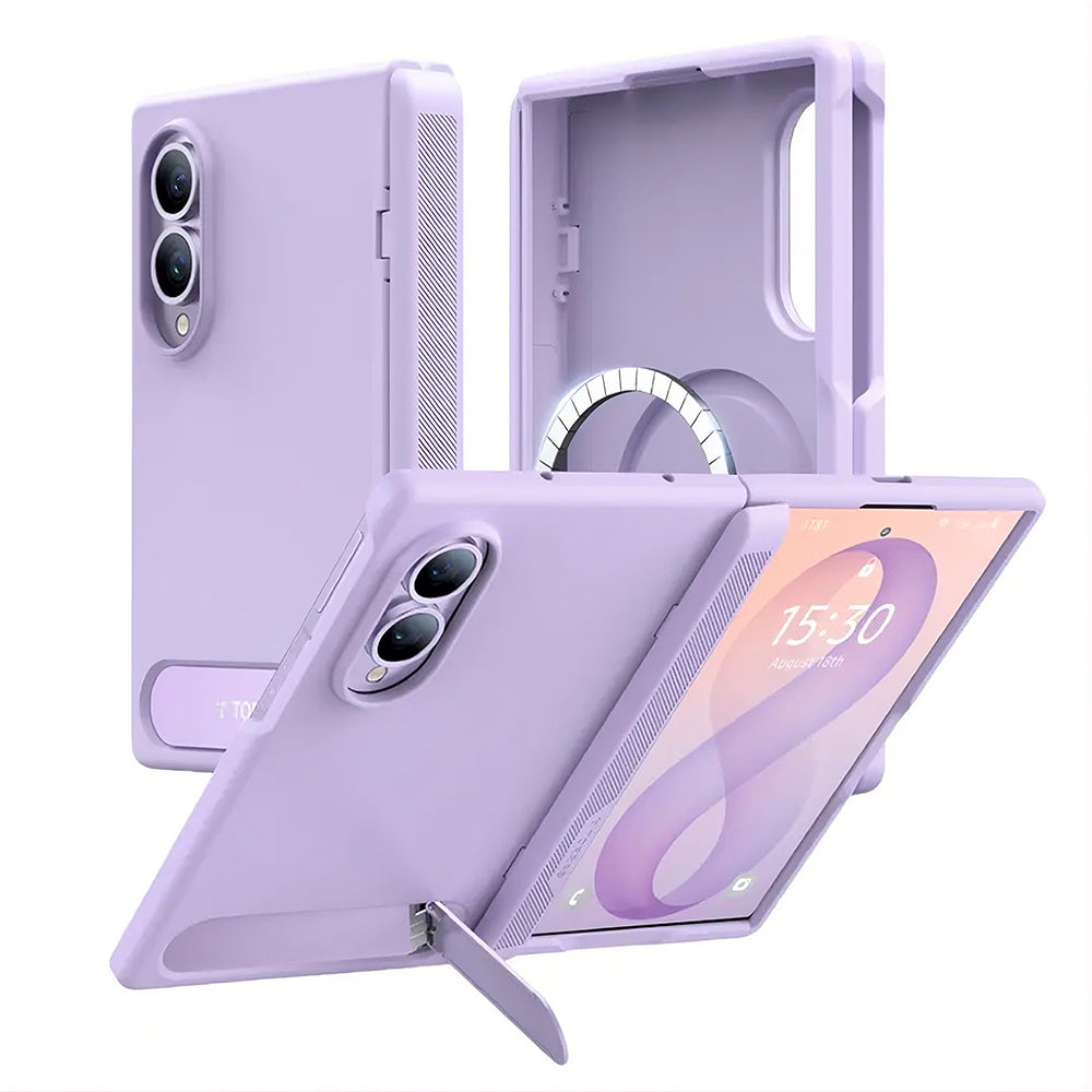 MagSafe futrola za Samsung Galaxy Z Fold8 F971, Torras, Ostand L1 Guardian, Svetlo Ljubičasta