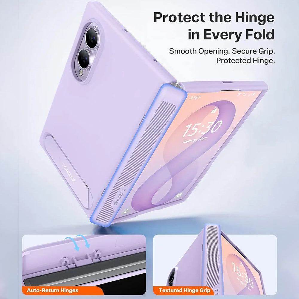 MagSafe futrola za Samsung Galaxy Z Fold8 F971, Torras, Ostand L1 Guardian, Svetlo Ljubičasta