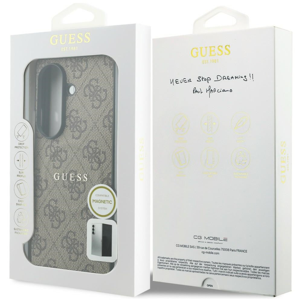 MagSafe futrola za Samsung Galaxy Z Fold8 Ultra F976, Guess, 4G Leather Classic, Braon