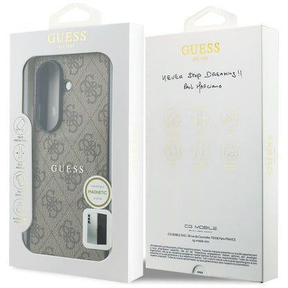 MagSafe futrola za Samsung Galaxy Z Fold8 Ultra F976, Guess, 4G Leather Classic, Braon