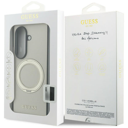 MagSafe futrola za Samsung Galaxy Z Fold8 Ultra F976, Guess, Ring Stand Grained Classic Logo, Bež