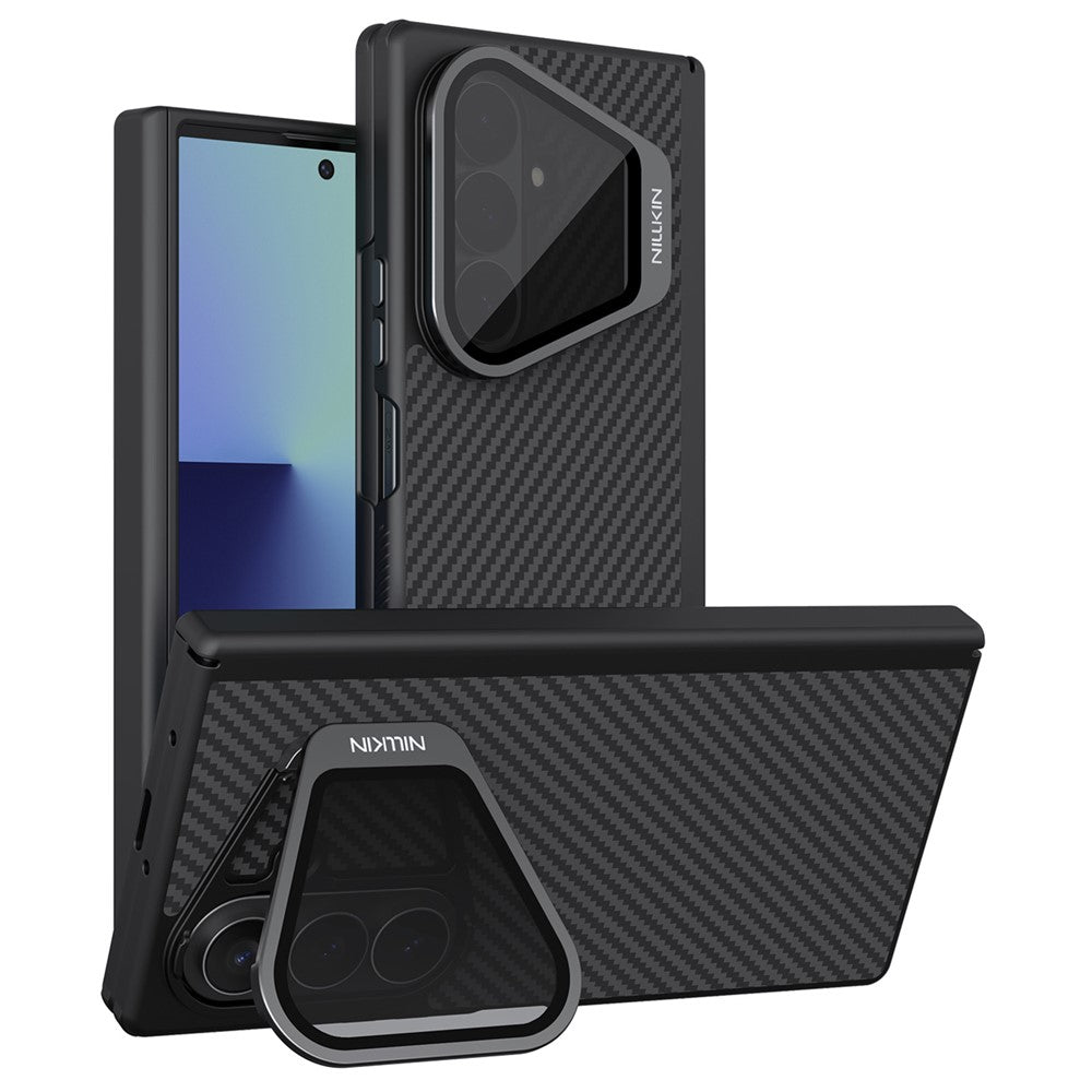 MagSafe futrola za Samsung Galaxy Z Fold8 Ultra F976, Nillkin, CarboProp sa providnim crnim poklopcem za objektiv, Crna