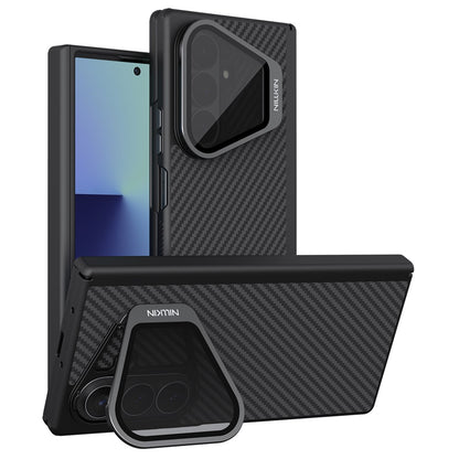 MagSafe futrola za Samsung Galaxy Z Fold8 Ultra F976, Nillkin, CarboProp sa providnim crnim poklopcem za objektiv, Crna