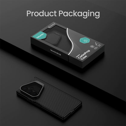 MagSafe futrola za Samsung Galaxy Z Fold8 Ultra F976, Nillkin, CarboProp sa providnim crnim poklopcem za objektiv, Crna