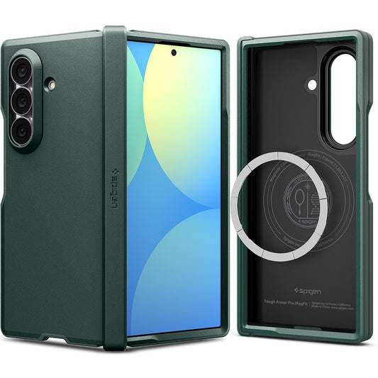 MagSafe futrola za Samsung Galaxy Z Fold8 Ultra F976, Spigen, Tough Armor Pro, Zelena ACS11851