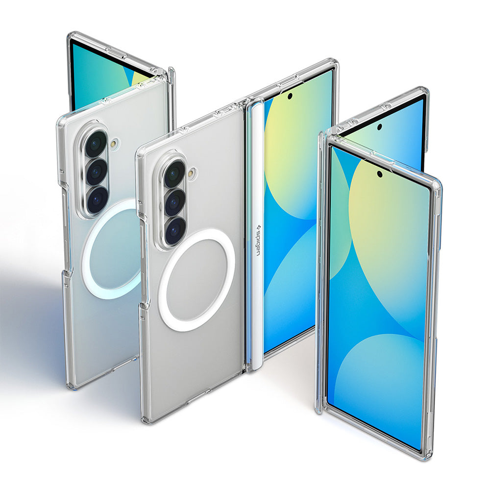 MagSafe futrola za Samsung Galaxy Z Fold8 Ultra F976, Spigen, Ultra Hybrid Pro, Providna Bela ACS11506