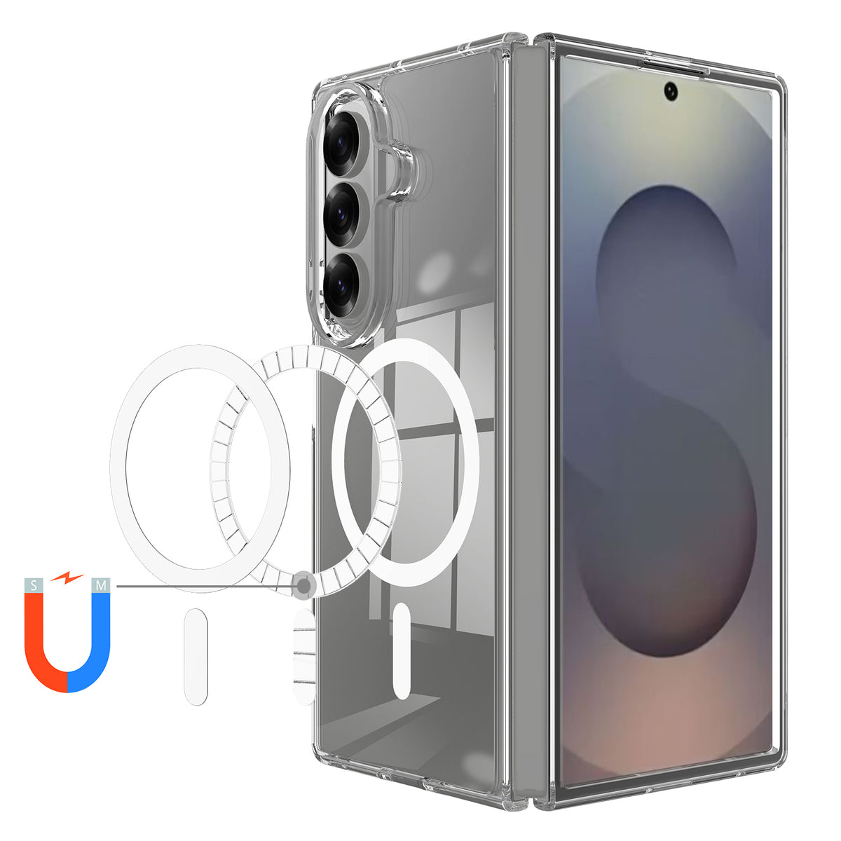 MagSafe futrola za Samsung Galaxy Z Fold8 Ultra F976, Techsuit, Pro, Providna