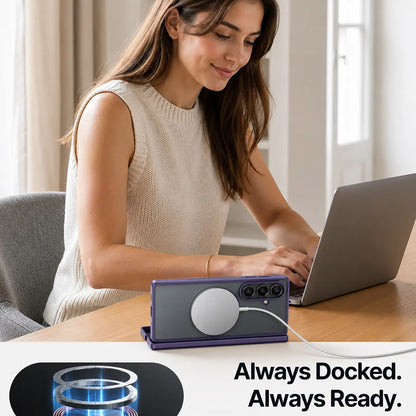 MagSafe futrola za Samsung Galaxy Z Fold8 Ultra F976, Torras, Guardian, Tamno Ljubičasta