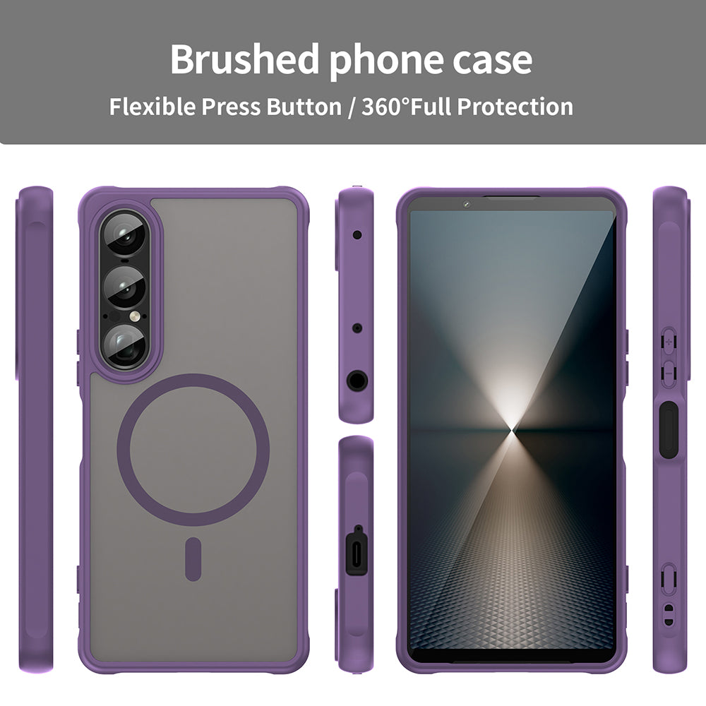 MagSafe futrola za Sony Xperia 1 VII, Techsuit, HaloFrost II, Ljubičasta