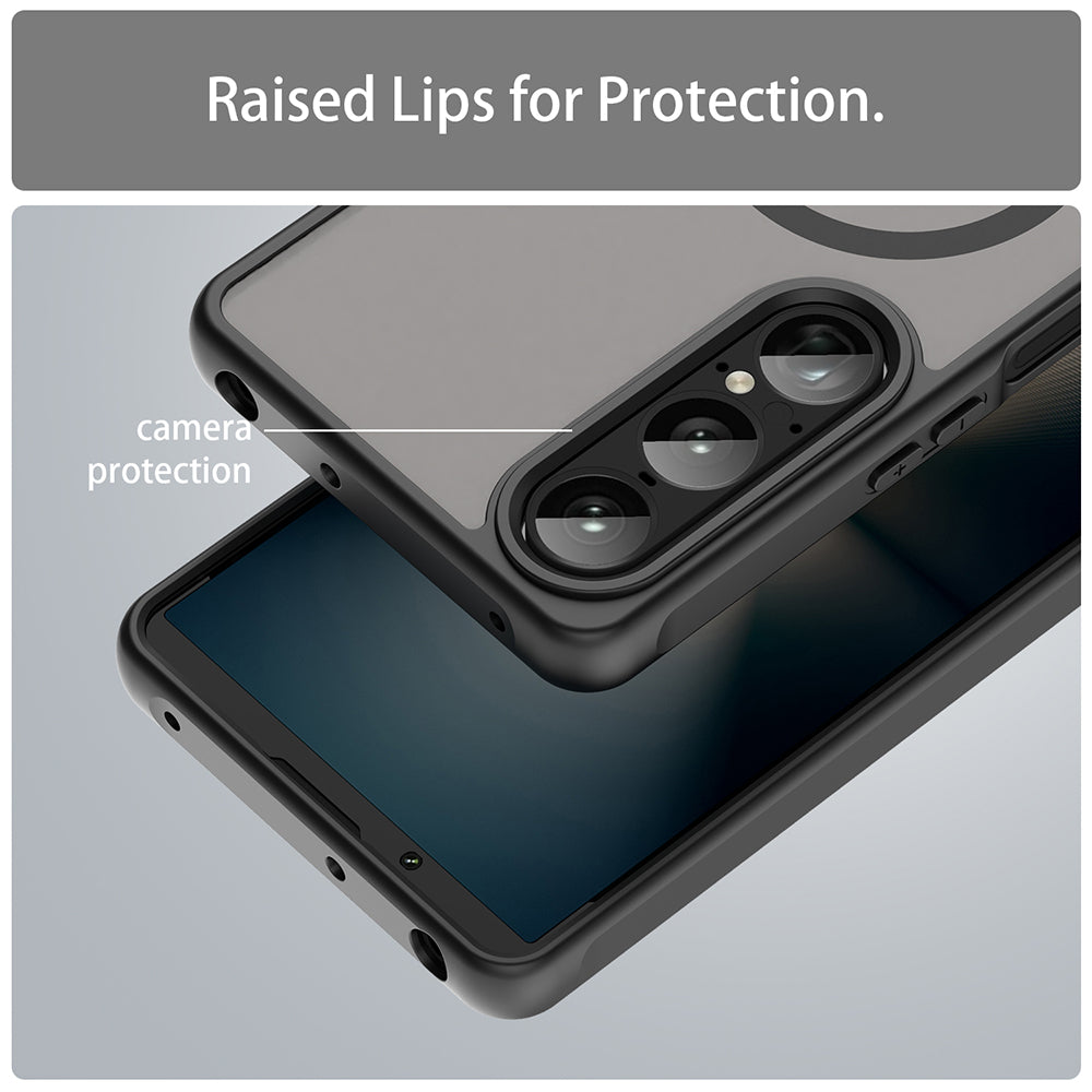 MagSafe futrola za Sony Xperia 1 VII, Techsuit, HaloFrost II, Crna