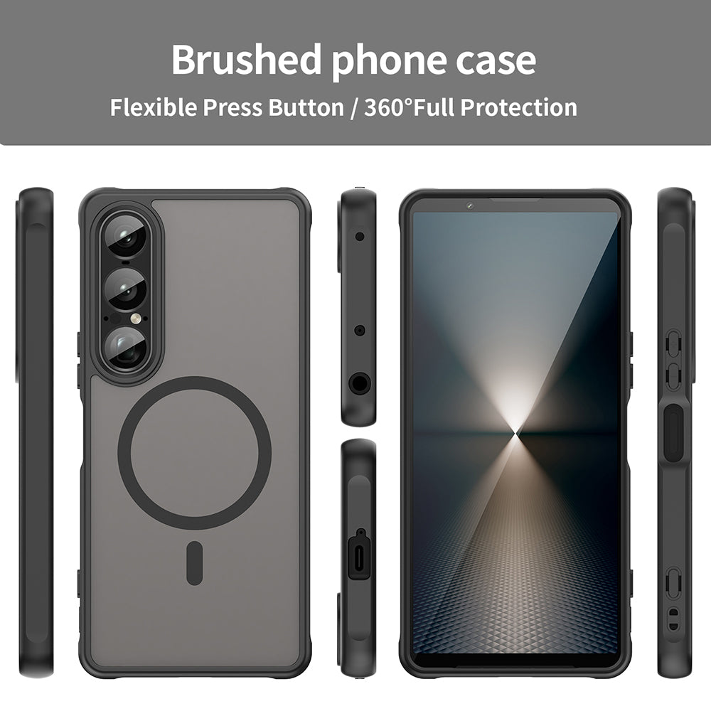 MagSafe futrola za Sony Xperia 1 VII, Techsuit, HaloFrost II, Crna