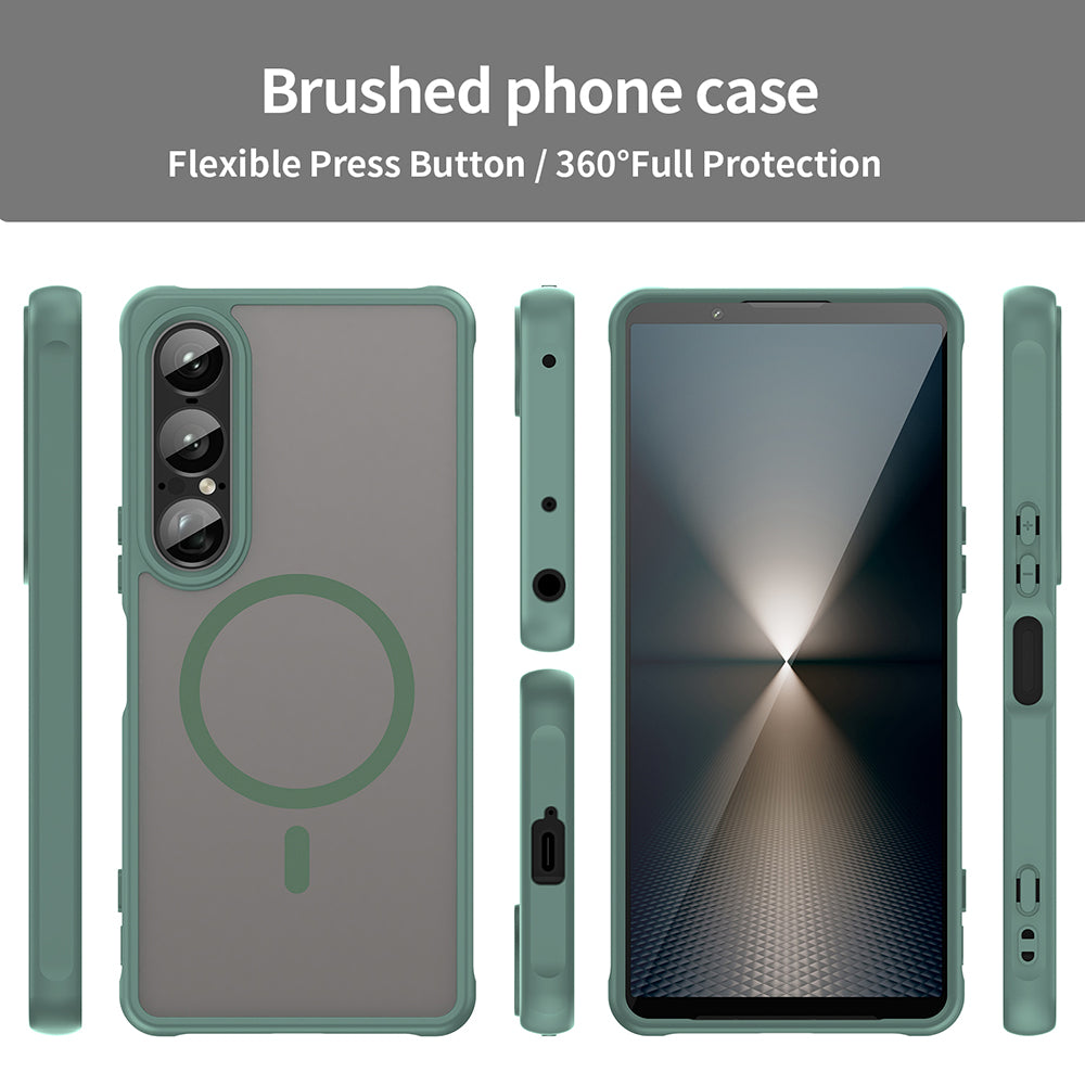 MagSafe futrola za Sony Xperia 1 VII, Techsuit, HaloFrost II, Zelena